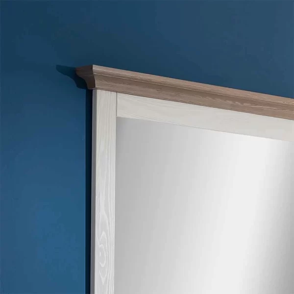 Bester Verkauf ? Landhaus Flurspiegel Izarella In Weiß Und Taupe ? 4